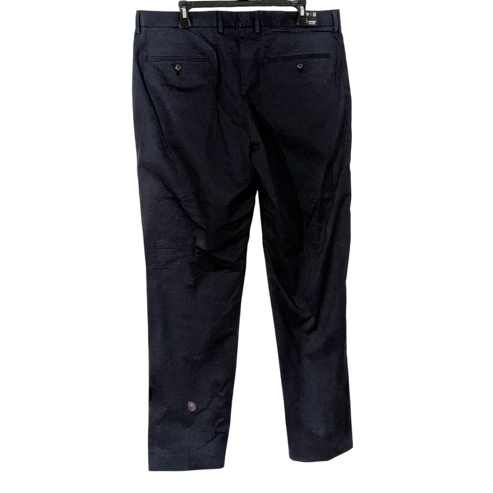 J. Crew Bowery Dress Pants Navy Blue Size 36x32 NWT $158 FLAW‎